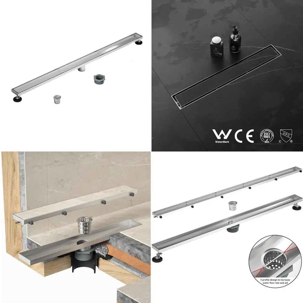 40 Brushed 304 Stainless Steel Linear Shower Drain | Quick Drain | Tile-Friendly | Stainless Grate | Hair Catcher | Drain Tool |
40 Brushed 304 Stainless Steel Linear Shower Drain | Quick Drain | Tile-Friendly | Stainless Grate | Hair Catcher | Drain Tool |