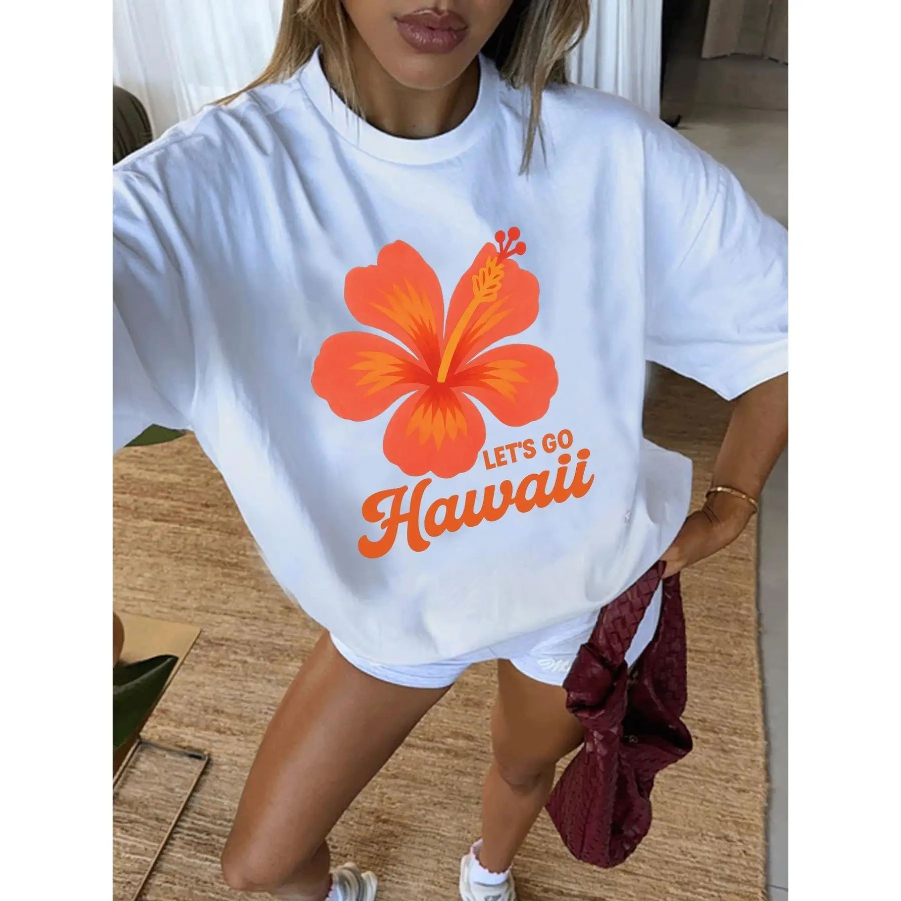 Let's Go Hawaii Hibiscus T-Shirt Summer Beach Vacay Top Aesthetic Graphic Tee for Men and Women
Let's Go Hawaii Hibiscus T-Shirt Summer Beach Vacay Top Aesthetic Graphic Tee for Men and Women