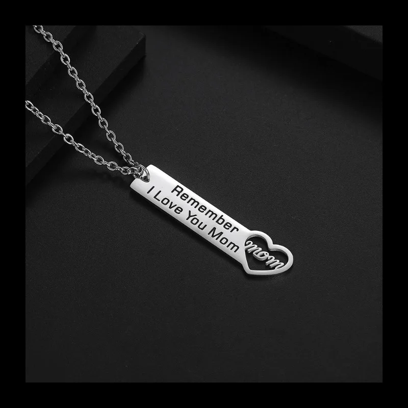 Titanium Steel Necklace Women's Personality Lettering Pendant To Express Love To Mother Long Strip Love Necklace
Titanium Steel Necklace Women's Personality Lettering Pendant To Express Love To Mother Long Strip Love Necklace