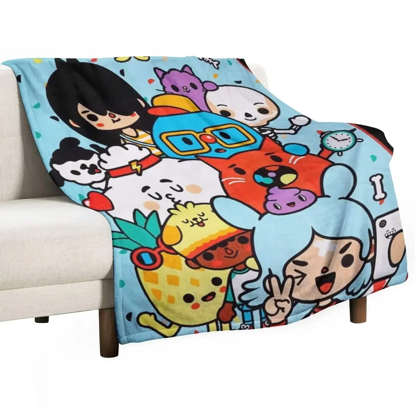 Toca boca life kids happy Throw Blanket Year Round Soft Comfortable Blanket for Home
Toca boca life kids happy Throw Blanket Year Round Soft Comfortable Blanket for Home