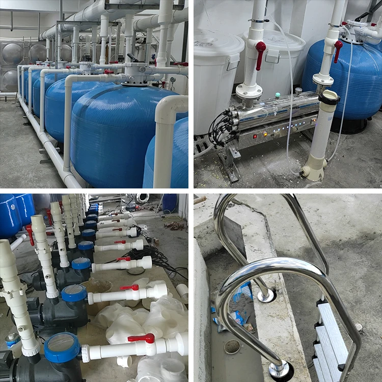 Full set of swimming pool equipment filter pumps and accessories
Full set of swimming pool equipment filter pumps and accessories