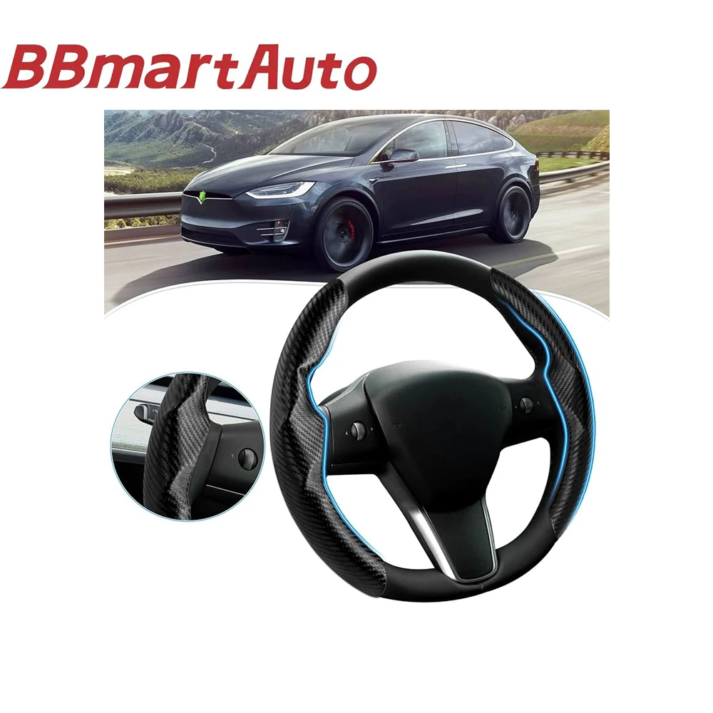 BBmart Auto Parts for Tesla Steering Wheel Protector (Dry Carbon) Car handlebars non-slip breathable Genuine leather MODEL
BBmart Auto Parts for Tesla Steering Wheel Protector (Dry Carbon) Car handlebars non-slip breathable Genuine leather MODEL