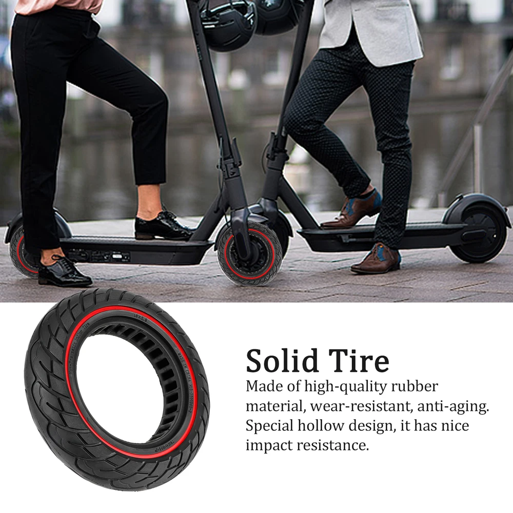 10 Inch Electric Scooter Explosion-Proof Tubeless Tire 10x2.5 Inner Hollow Honeycomb Solid Tire lectric Scooter 60/70-6.5 Tire
10 Inch Electric Scooter Explosion-Proof Tubeless Tire 10x2.5 Inner Hollow Honeycomb Solid Tire lectric Scooter 60/70-6.5 Tire