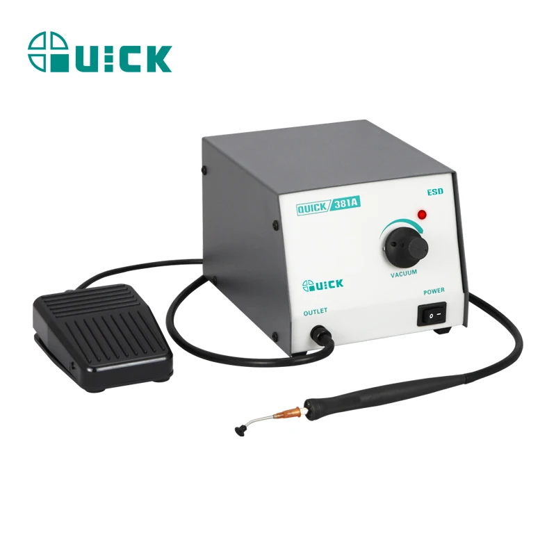 Новая паяльная станция Quick 381A 15W с вакуумным захватом и совместимостью с напряжением 110В/220В/230В
Новая паяльная станция Quick 381A 15W с вакуумным захватом и совместимостью с напряжением 110В/220В/230В