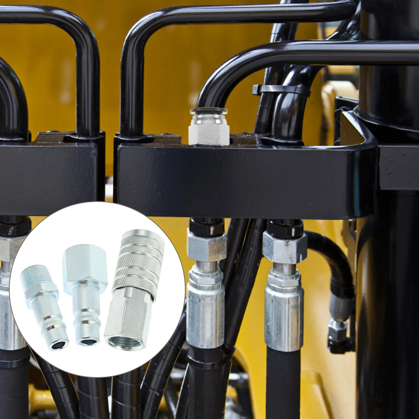 3Pcs Quick Connect Air Hose Fittings Iron Straight Barb Pipe Connectors for Plumbing Repair Leak Resistant Hose Adapters 
3Pcs Quick Connect Air Hose Fittings Iron Straight Barb Pipe Connectors for Plumbing Repair Leak Resistant Hose Adapters