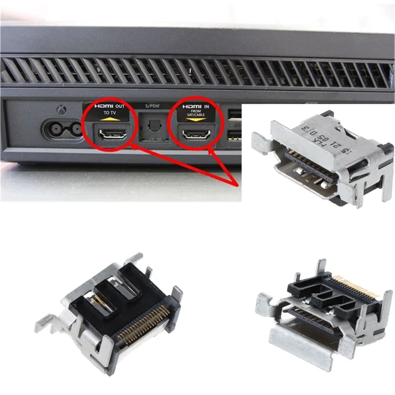 5 шт. оригинальный Подержанный HDMI-совместимый разъем для Xbox One HDMI порт розетки интерфейса для интерфейса HDMI
5 шт. оригинальный Подержанный HDMI-совместимый разъем для Xbox One HDMI порт розетки интерфейса для интерфейса HDMI