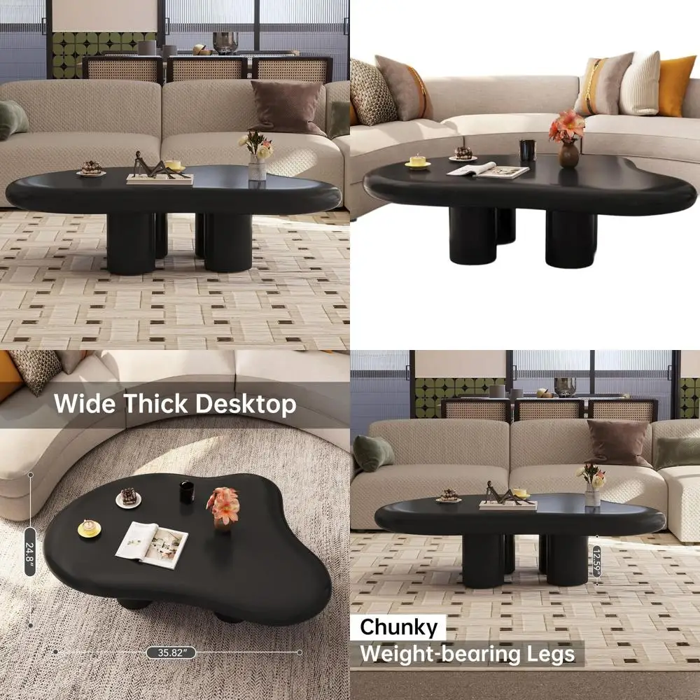 Современный круглый журнальный столик с 4 ножками, толстая столешница 2,67, подходит для гостиной, спальни, балкона, патио
Современный круглый журнальный столик с 4 ножками, толстая столешница 2,67, подходит для гостиной, спальни, балкона, патио