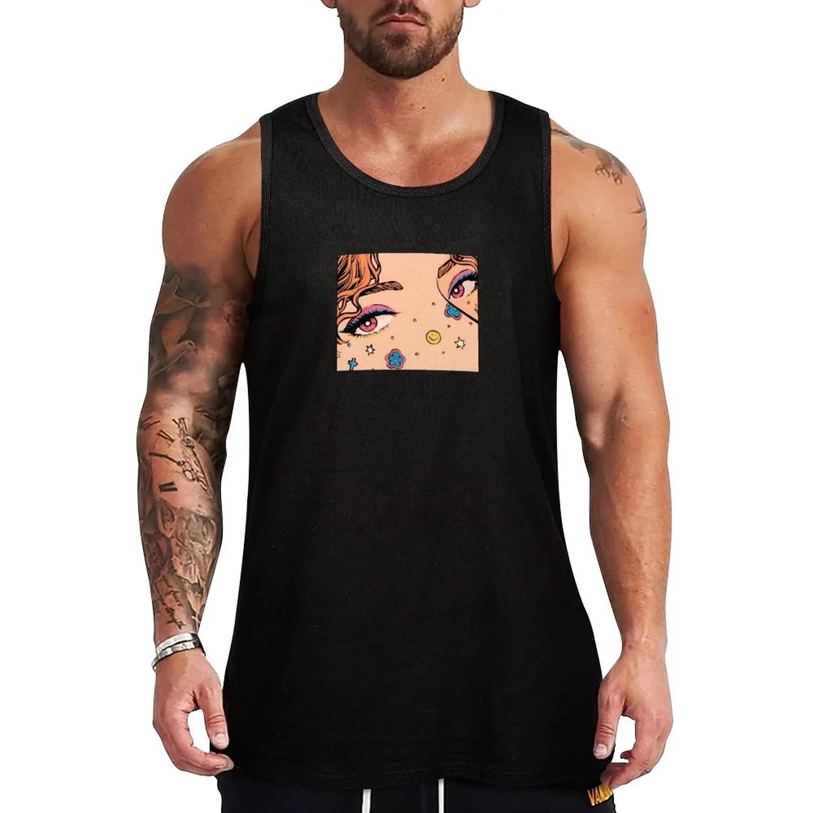 Pop Art Girl With Pink And Blue Eyes Tank Top Minimal Print Tank Top Simple Graphic Sleeveless
Pop Art Girl With Pink And Blue Eyes Tank Top Minimal Print Tank Top Simple Graphic Sleeveless