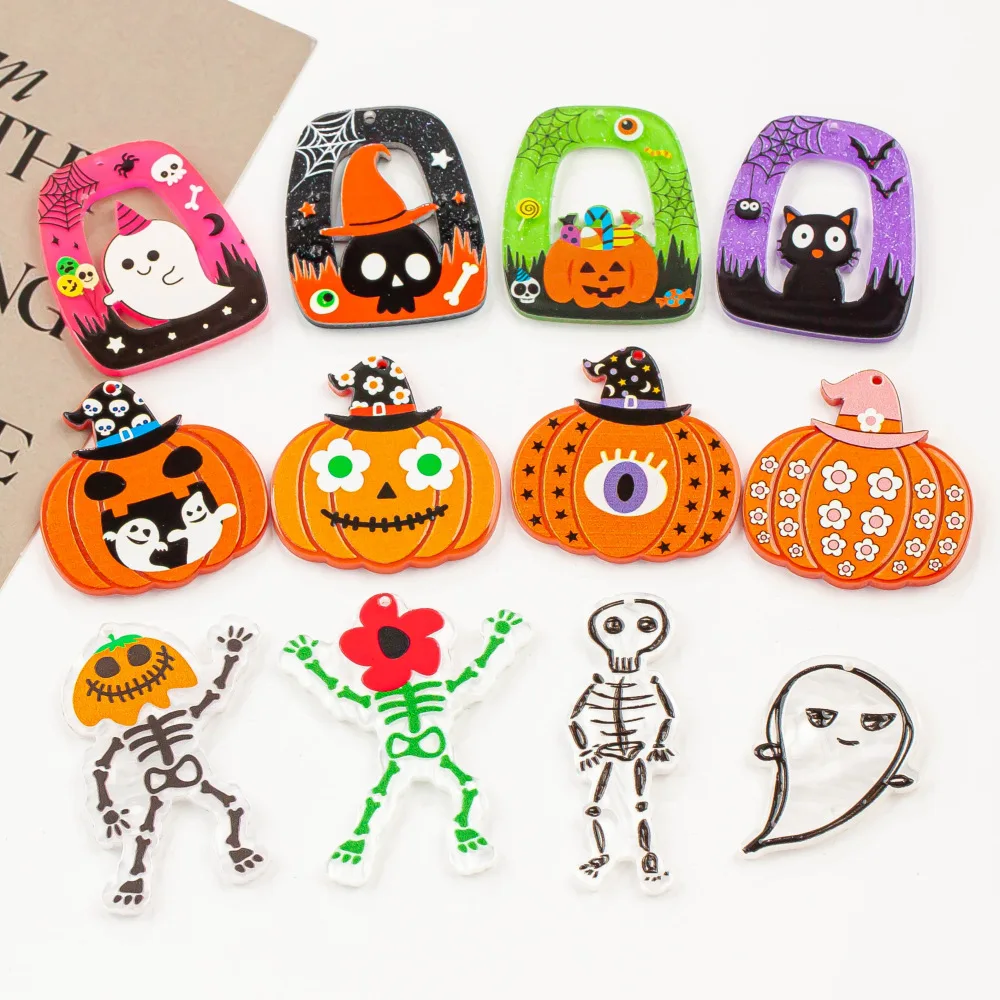 10Pcs Halloween Acrylic Pendant Charms Handmade Pumpkin Necklace Earrings Jewelry Pendants Diy Jewelry Making Accessories
10Pcs Halloween Acrylic Pendant Charms Handmade Pumpkin Necklace Earrings Jewelry Pendants Diy Jewelry Making Accessories