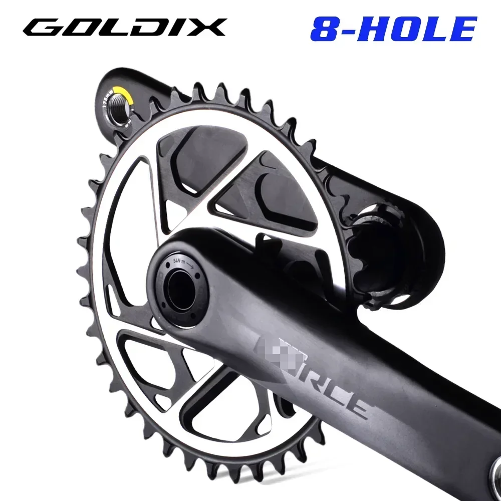 GOLDIX 8-bolt single chainring 10-12 speed narrow wide chainring 34T 36T 38T 40T for SRAM mountain bike sprockets
GOLDIX 8-bolt single chainring 10-12 speed narrow wide chainring 34T 36T 38T 40T for SRAM mountain bike sprockets