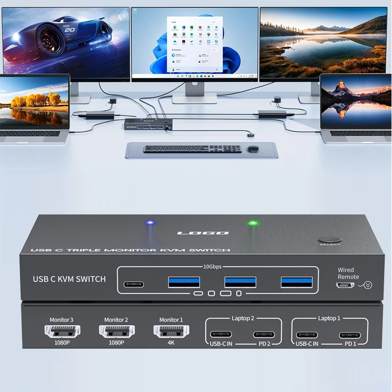Screen Sharing KVM Switcher USB Multi-function USB Synchronous Controller Adapter KVM Splitter Extender Converter dock station
Screen Sharing KVM Switcher USB Multi-function USB Synchronous Controller Adapter KVM Splitter Extender Converter dock station