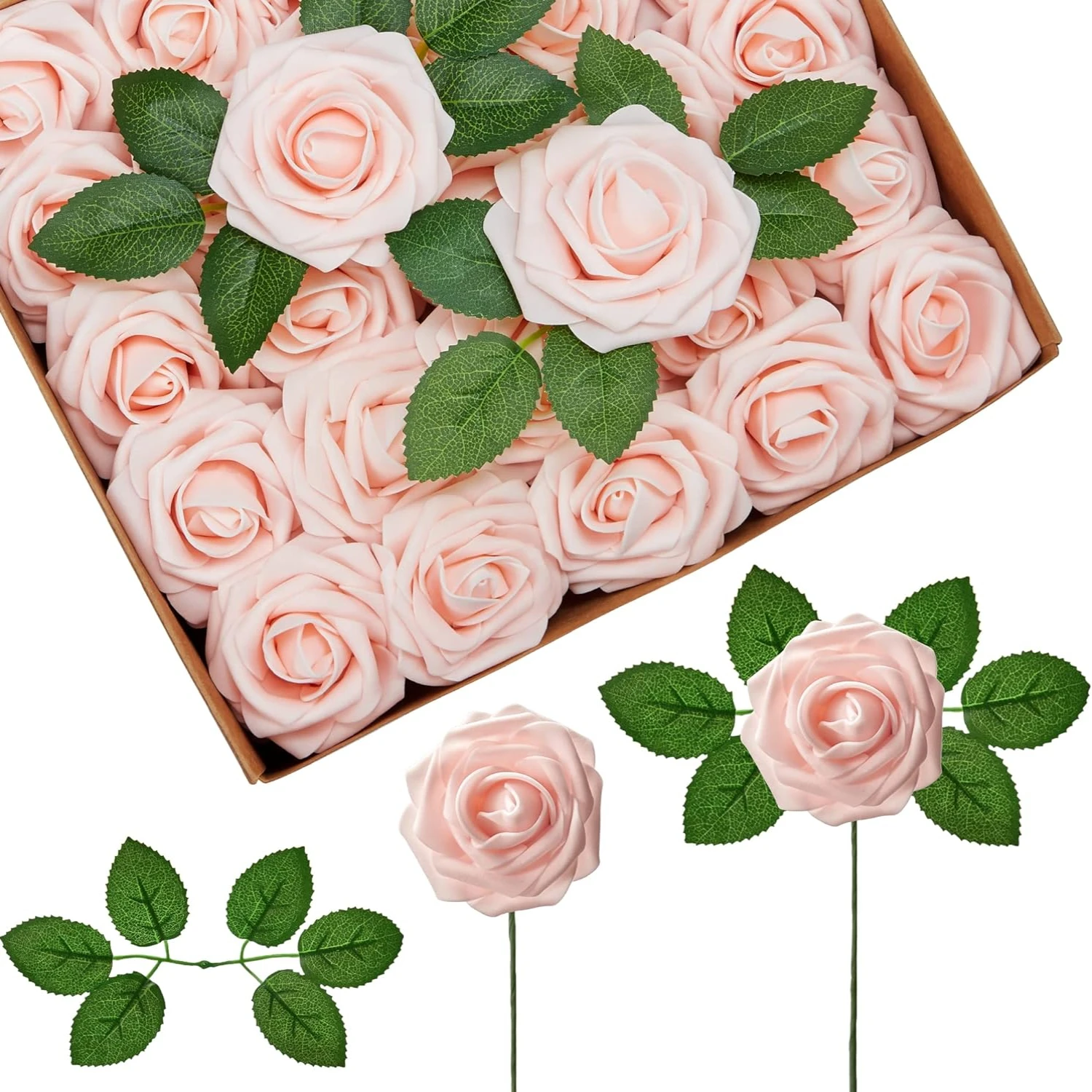 Dark Red Artificial Roses Flowers - 50 pcs Fake Roses for DIY Decoration - Wedding Bouquets, Centerpieces, Bridal Shower, Party
Dark Red Artificial Roses Flowers - 50 pcs Fake Roses for DIY Decoration - Wedding Bouquets, Centerpieces, Bridal Shower, Party