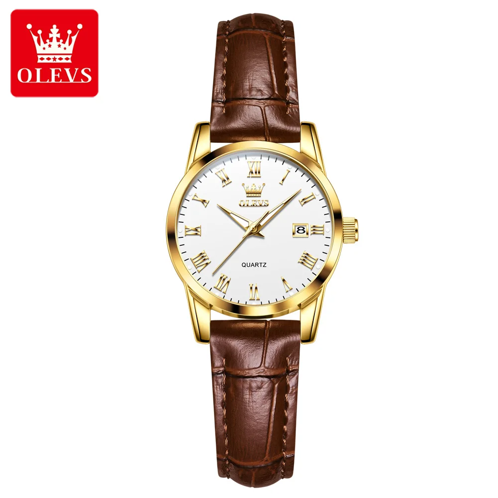 OLEVS Fashion Quartz Watch for Women Luxury Leather Strap Waterproof Luminous Hands Calendar Business Casual Women Wristwatches
OLEVS Fashion Quartz Watch for Women Luxury Leather Strap Waterproof Luminous Hands Calendar Business Casual Women Wristwatches