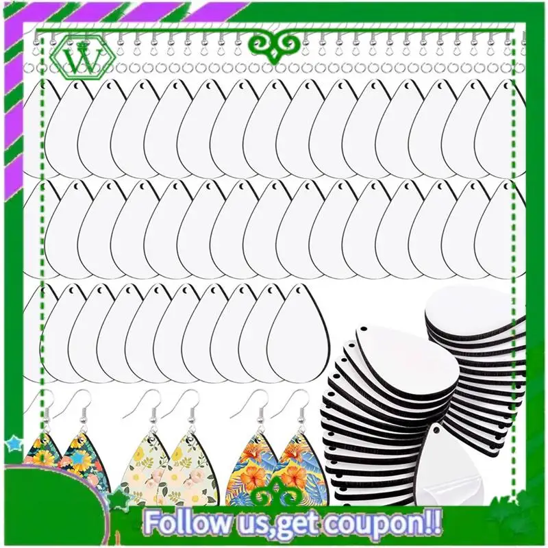 Latest-360 Pcs Sublimation Earring Blanks With Earring Hooks And Jump Rings Unfinished MDF Teardrop Earrings Blanks
Latest-360 Pcs Sublimation Earring Blanks With Earring Hooks And Jump Rings Unfinished MDF Teardrop Earrings Blanks
