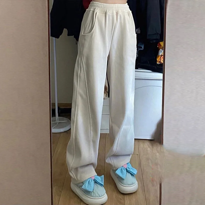 High Waist Slim Simple High Street Wide Leg Pants 2023 Autumn Winter Fashion Women Pants Elastic Waist Loose Elegant Trousers
High Waist Slim Simple High Street Wide Leg Pants 2023 Autumn Winter Fashion Women Pants Elastic Waist Loose Elegant Trousers