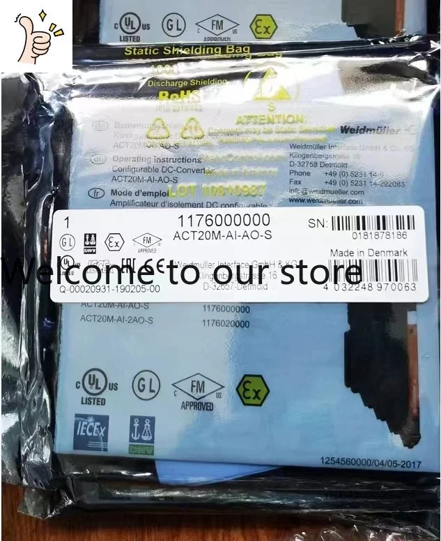 2026.4 Weidmuller ACT20M-AI-AO-S ACT20M Series DC Signal Transmitter 1176000000
2026.4 Weidmuller ACT20M-AI-AO-S ACT20M Series DC Signal Transmitter 1176000000