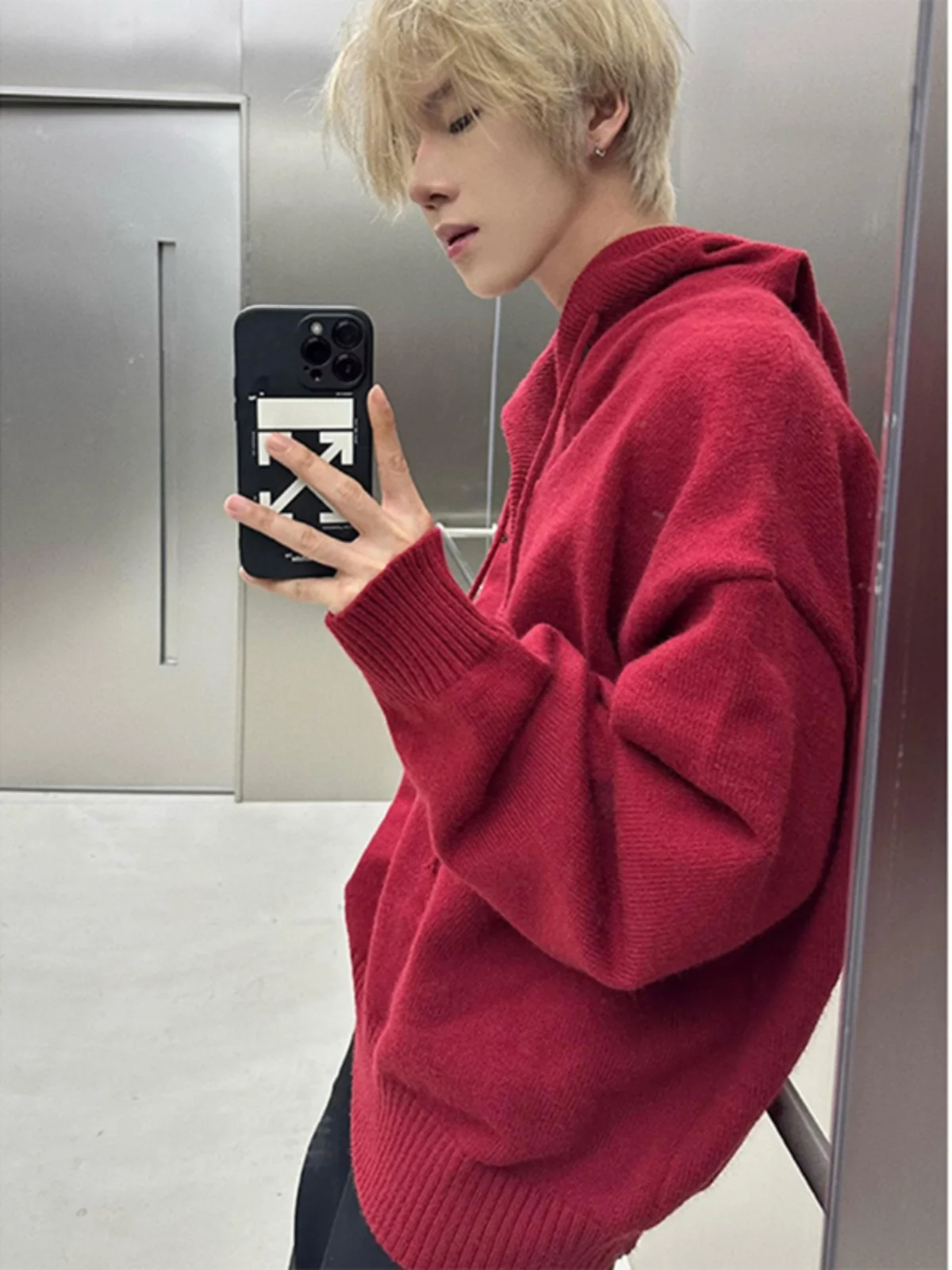 Мужской вязаный свитер Ankela Red Hoodie: модная новинка ранней зимы, американский стиль, повседневная свободная верхняя одежда из полиэстера
Мужской вязаный свитер Ankela Red Hoodie: модная новинка ранней зимы, американский стиль, повседневная свободная верхняя одежда из полиэстера