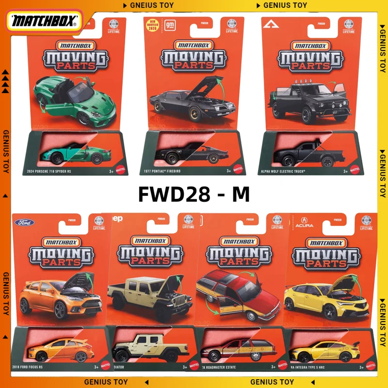 Matchbox 2026 Moving Parts FWD28-M 1:64 Alloy Diecast Collectible Cars ACURA BUICK PORSCHE ALPHA PONTIAC JEEP FORD Car Fans Gift
Matchbox 2026 Moving Parts FWD28-M 1:64 Alloy Diecast Collectible Cars ACURA BUICK PORSCHE ALPHA PONTIAC JEEP FORD Car Fans Gift