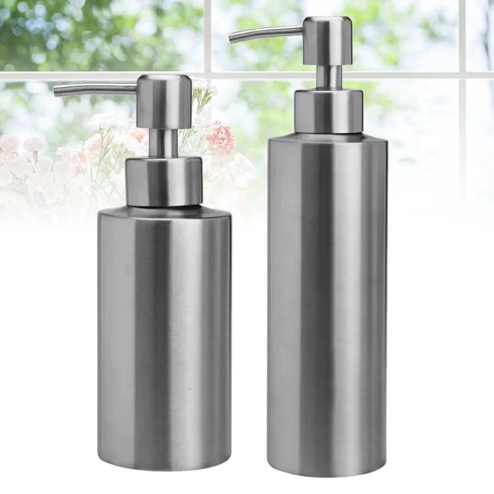 2Pcs Stainless Steel Soap Dispenser Press Type Refillable Bottles 250Ml 350Ml for Bathroom Kitchen Hand Lotion Shampoo Pump
2Pcs Stainless Steel Soap Dispenser Press Type Refillable Bottles 250Ml 350Ml for Bathroom Kitchen Hand Lotion Shampoo Pump