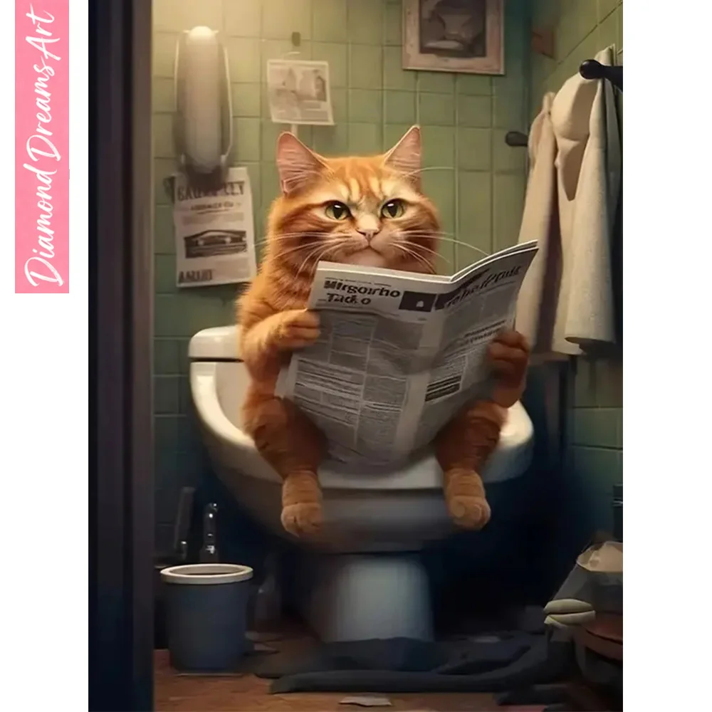 New Arrivals Diamond Painting Animal Cat Craft Kit Full Diamd Mosaic Toilet Funny Home Decoration Handmade Hobby,frameless
New Arrivals Diamond Painting Animal Cat Craft Kit Full Diamd Mosaic Toilet Funny Home Decoration Handmade Hobby,frameless