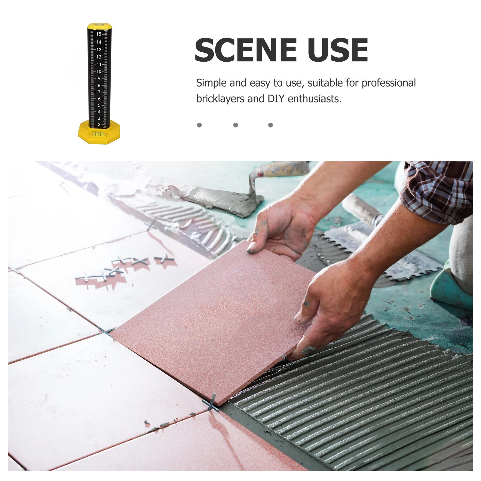 【1PC Black Dual Use Magnetic Scale】Leveling Ruler Floor Tiling Tool Contour Gauge Wall Tile Positioning Measuring
【1PC Black Dual Use Magnetic Scale】Leveling Ruler Floor Tiling Tool Contour Gauge Wall Tile Positioning Measuring