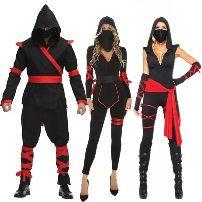 Костюм ниндзя для взрослых, японский самурайский воин, косплей, Хэллоуин, нарядное платье для женщин и мужчин 
Костюм ниндзя для взрослых, японский самурайский воин, косплей, Хэллоуин, нарядное платье для женщин и мужчин