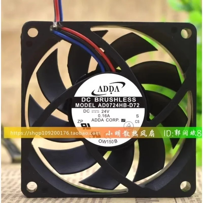 Оригинальный вентилятор охлаждения процессора для ADDA AD0724HB-D72 7 см 3-проводной охлаждающий вентилятор с сигнализацией 24 В 0,16 А 70*70*15 мм
Оригинальный вентилятор охлаждения процессора для ADDA AD0724HB-D72 7 см 3-проводной охлаждающий вентилятор с сигнализацией 24 В 0,16 А 70*70*15 мм