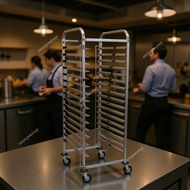 Commercial stainless steel baking pan rack Baking bread rack Mobile baking pan rack
Commercial stainless steel baking pan rack Baking bread rack Mobile baking pan rack