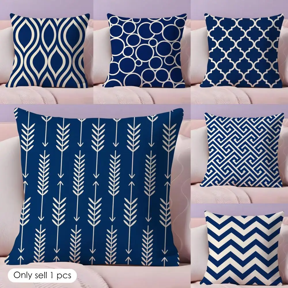 Navy Blue Cushion Cover Short Plush Soft Double-Sided Printing Pillow Case Cozy Sofa Bedroom Home Decor Gift
Navy Blue Cushion Cover Short Plush Soft Double-Sided Printing Pillow Case Cozy Sofa Bedroom Home Decor Gift