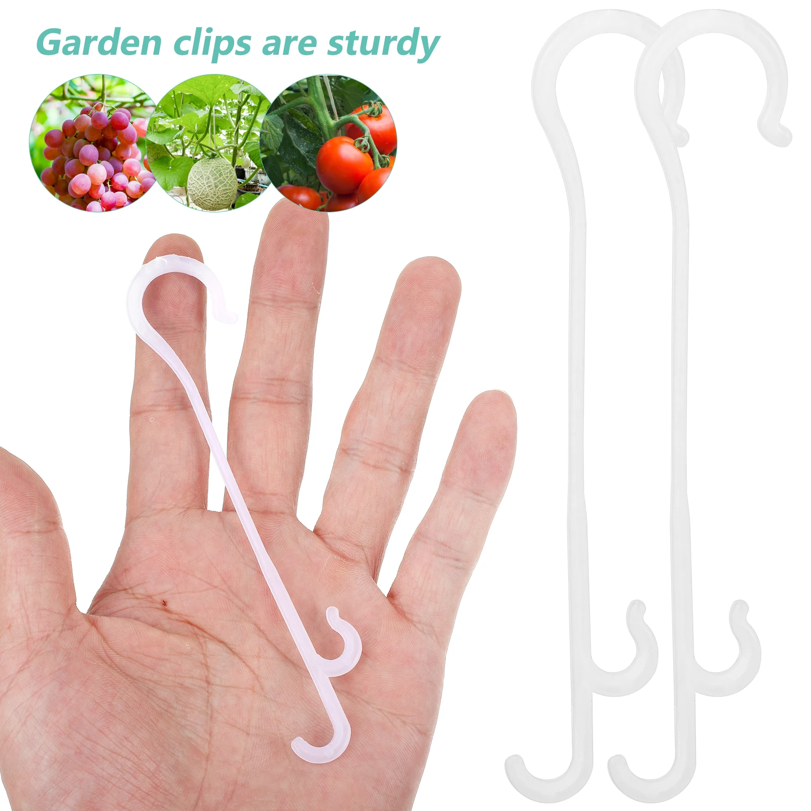 200 Pcs Support Clips 100 White Tie Vine Plant Support Hooks Clips 100cm Hooks Tomato Plants Garden Plastic Hangers
200 Pcs Support Clips 100 White Tie Vine Plant Support Hooks Clips 100cm Hooks Tomato Plants Garden Plastic Hangers