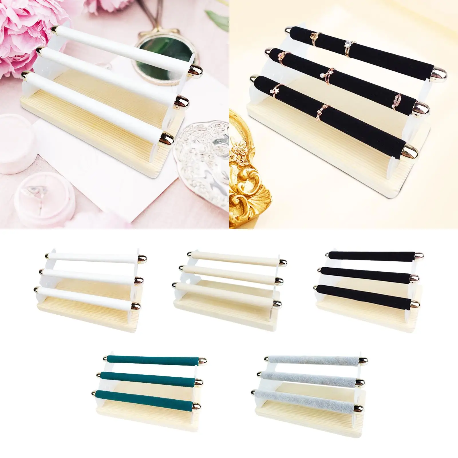 Finger Ring Display Stand Jewelry Holder Rack 3 Layer Risers Storage Tower Organizer Shelf for Countertop Cabinet Office Home 
Finger Ring Display Stand Jewelry Holder Rack 3 Layer Risers Storage Tower Organizer Shelf for Countertop Cabinet Office Home