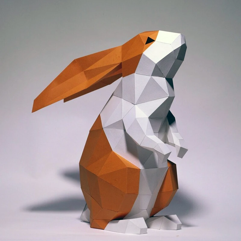 43cm Rabbit Paper Model Home Decor Desk Decoration Room Ornament Papercraft 3D DIY Puzzles Handmade Creative Educational Toys
43cm Rabbit Paper Model Home Decor Desk Decoration Room Ornament Papercraft 3D DIY Puzzles Handmade Creative Educational Toys