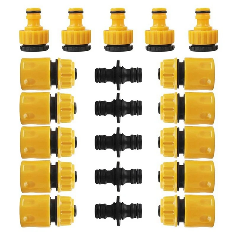 20PCS Garden Hose Connector Extender Hose Quick Connector Kit Connector Hose End Connector Hose Connector 
20PCS Garden Hose Connector Extender Hose Quick Connector Kit Connector Hose End Connector Hose Connector