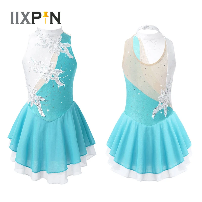 Kids Girls Ballet Dance Gymnastics Leotard Sleeveless Shiny Sequins Professional Figure Ice Skating Dress Performance Costume
Kids Girls Ballet Dance Gymnastics Leotard Sleeveless Shiny Sequins Professional Figure Ice Skating Dress Performance Costume
