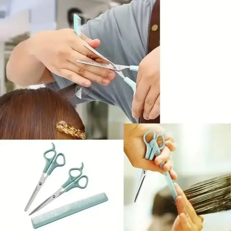 3PCS/Set 7-inch Scissors Sets-Suitable for Thinning and Styling Hair-for Men and Women for Finishing, Point Cuts and Flat Cuts
3PCS/Set 7-inch Scissors Sets-Suitable for Thinning and Styling Hair-for Men and Women for Finishing, Point Cuts and Flat Cuts