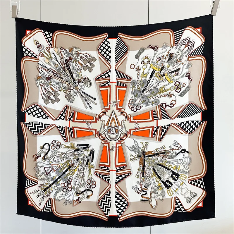 Women Silk Scarf 90CM Hand Rolled Bandanas Scarves Women Luxury Clothing Shawls Bandanas Hair Belt Neck Accessories
Women Silk Scarf 90CM Hand Rolled Bandanas Scarves Women Luxury Clothing Shawls Bandanas Hair Belt Neck Accessories