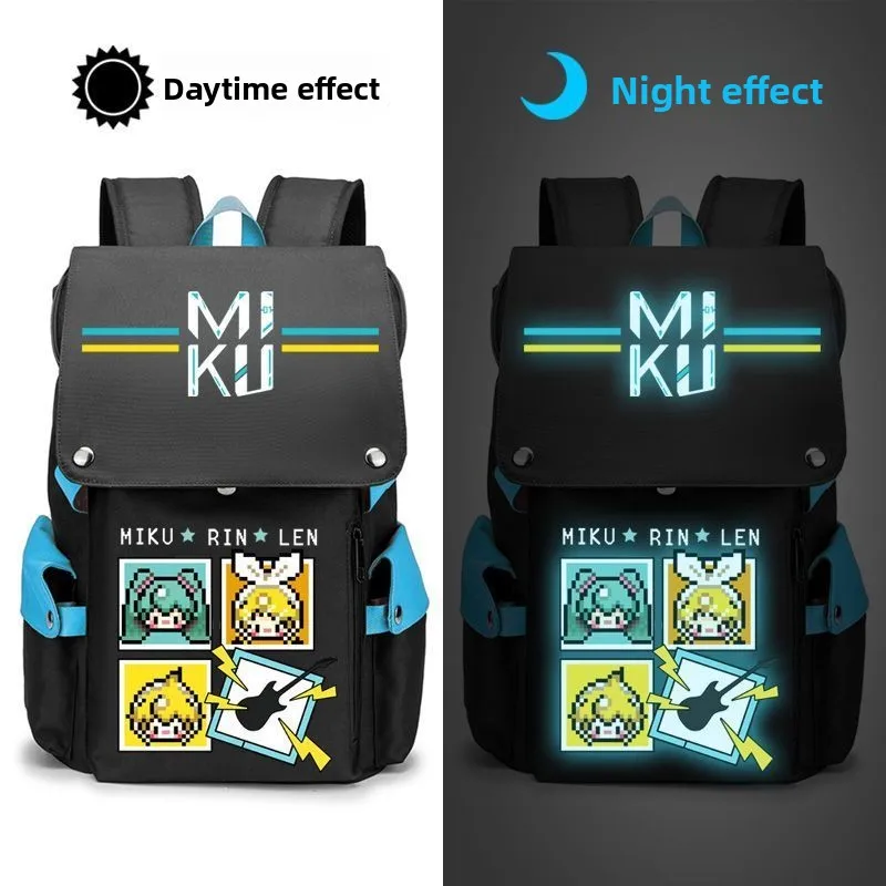Hatsune Miku anime merchandise cartoon cute student school bag creative Kawaii 2D unisex laptop bag storage travel backpack gift
Hatsune Miku anime merchandise cartoon cute student school bag creative Kawaii 2D unisex laptop bag storage travel backpack gift