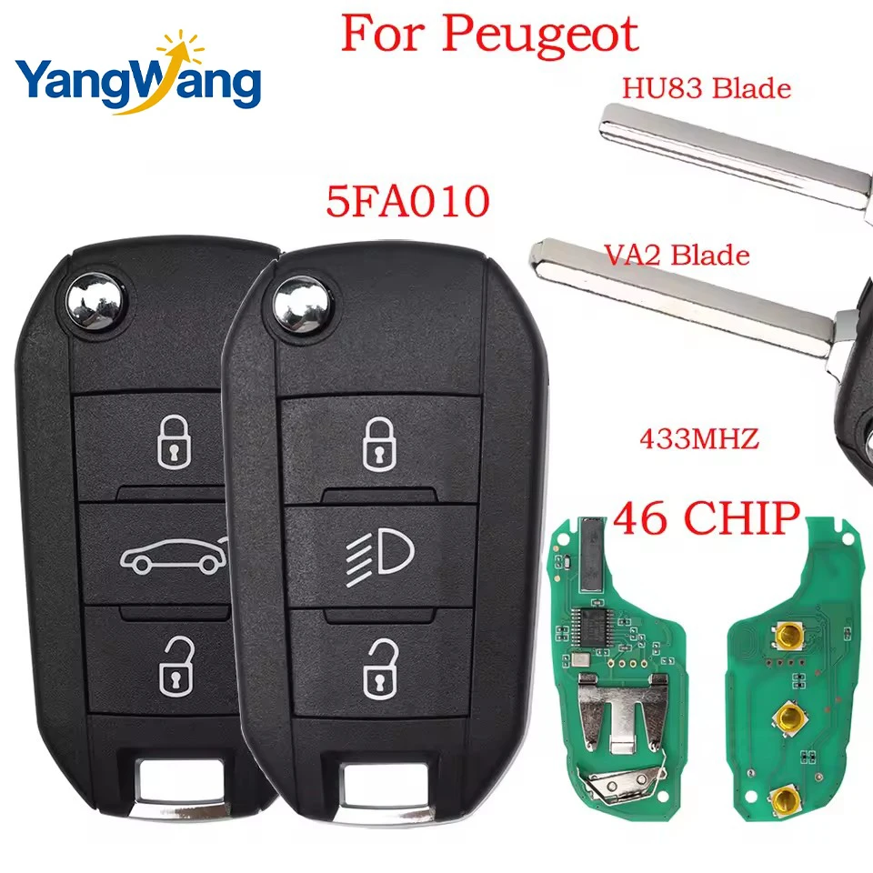 YW 5FA010 ID46 PCF7941 Chip 433MHz Flip Car Remote Key For Peugeot 208 2008 301 308 508 5008 Citroen C2 C3 C4-Cactus C-Elysee
YW 5FA010 ID46 PCF7941 Chip 433MHz Flip Car Remote Key For Peugeot 208 2008 301 308 508 5008 Citroen C2 C3 C4-Cactus C-Elysee