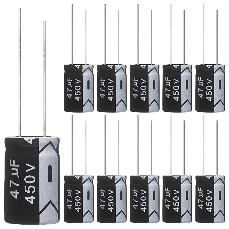 47uF 450V 16x25mm Electrolytic Capacitor 47 UF MFD 450 Volt 0.63x0.98in Aluminum Capacitors (Pack of 10)
47uF 450V 16x25mm Electrolytic Capacitor 47 UF MFD 450 Volt 0.63x0.98in Aluminum Capacitors (Pack of 10)