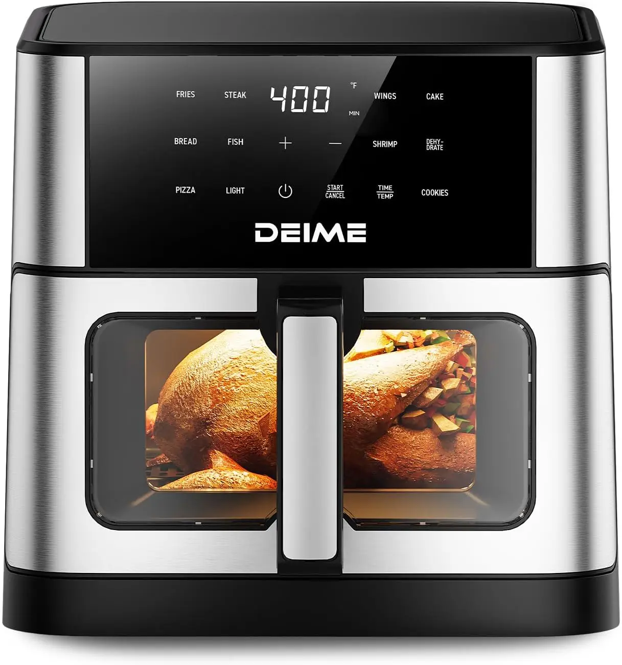 Large 10.2 QT Air Fryer with 10 Presets, Visual Window & Non-Stick Basket for Healthy Cooking
Large 10.2 QT Air Fryer with 10 Presets, Visual Window & Non-Stick Basket for Healthy Cooking
