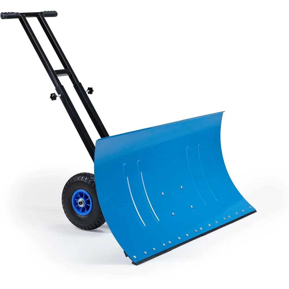 39" Heavy Duty Snow Shovel with Wheels, Adjustable Handle & Angled Steel Blade for Driveways
39" Heavy Duty Snow Shovel with Wheels, Adjustable Handle & Angled Steel Blade for Driveways