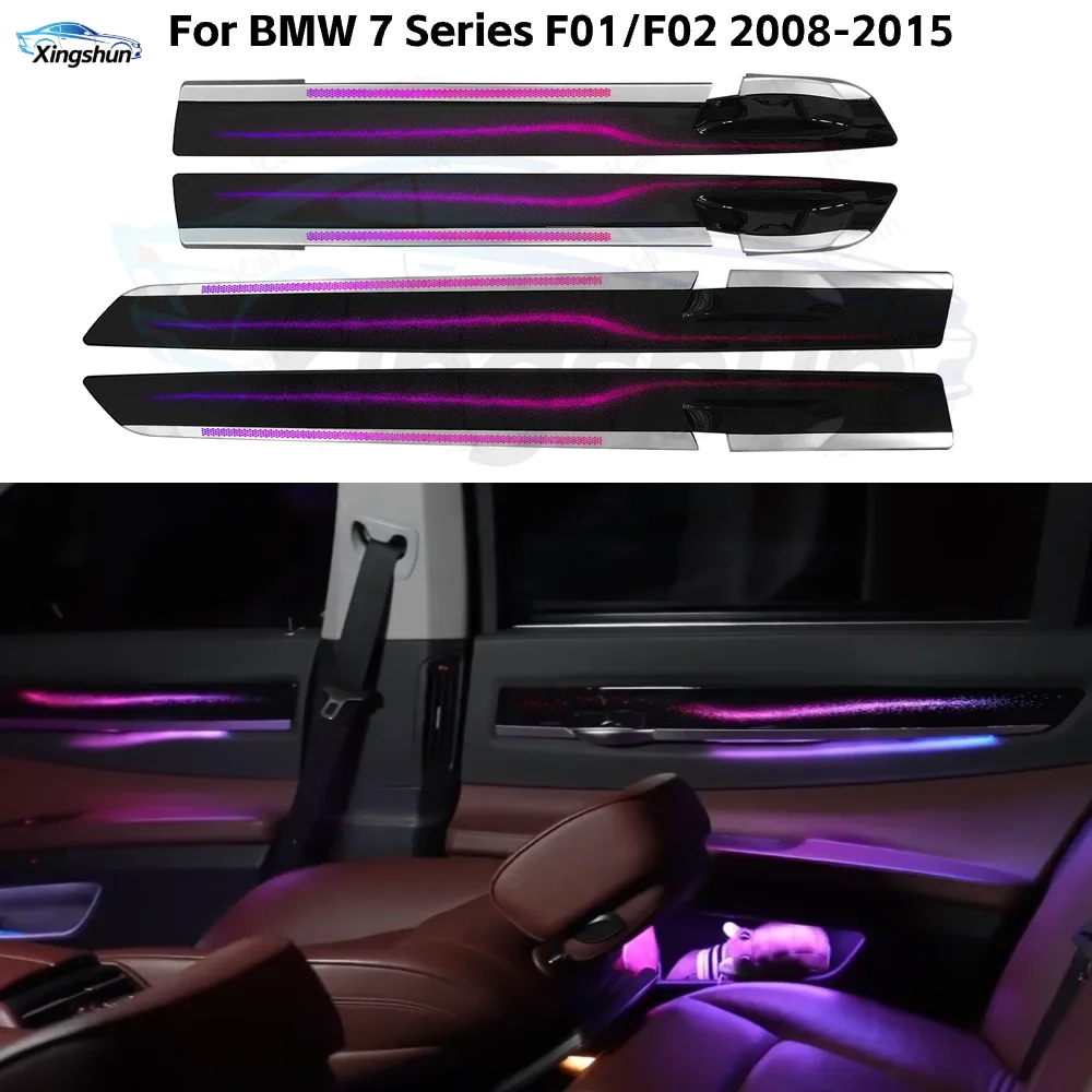 Светодиодная подсветка салона автомобиля 256 цветов Symphony для BMW 7 серии F01/F02 2008-2015, декоративные аксессуары, комплект для тюнинга
Светодиодная подсветка салона автомобиля 256 цветов Symphony для BMW 7 серии F01/F02 2008-2015, декоративные аксессуары, комплект для тюнинга