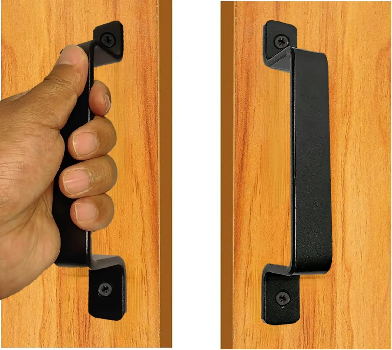 7.4" Heavy Duty Barn Door Handles, 2-Pack, Black, Indoor/Outdoor Use
7.4" Heavy Duty Barn Door Handles, 2-Pack, Black, Indoor/Outdoor Use