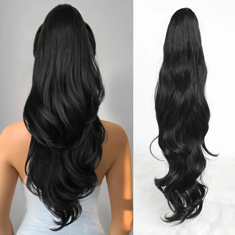 66cm 123g Women's Wig Ponytail Drawstring Layered Curly Big Wave Ponytail Fashion Realistic Hair Ponytail Braid Hair Extensions
66cm 123g Women's Wig Ponytail Drawstring Layered Curly Big Wave Ponytail Fashion Realistic Hair Ponytail Braid Hair Extensions