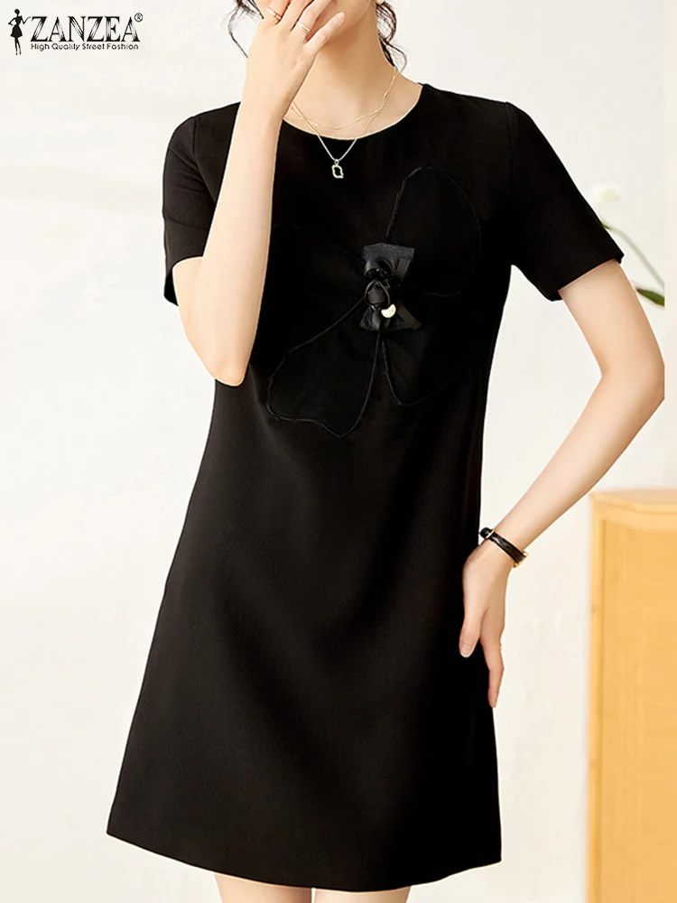 ZANZEA 2024 Summer O Neck Short Robe Bow Tie Lace Patchwork Party Fashion Knee-length Dress Women Casual Short Sleeve Shirtdress
ZANZEA 2024 Summer O Neck Short Robe Bow Tie Lace Patchwork Party Fashion Knee-length Dress Women Casual Short Sleeve Shirtdress