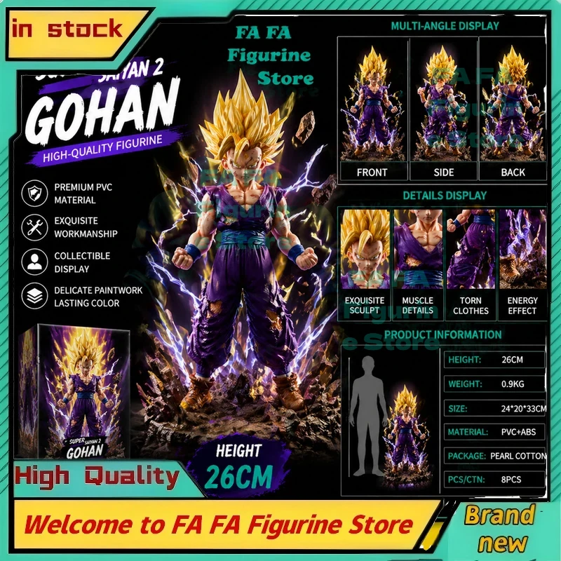 New 26cm Bz Super Saiyan 2 Gohan Double Head Sculpture Figure Dragon Ball Gk Anime Statue Desktop Collectible Toy Boys Gift
New 26cm Bz Super Saiyan 2 Gohan Double Head Sculpture Figure Dragon Ball Gk Anime Statue Desktop Collectible Toy Boys Gift