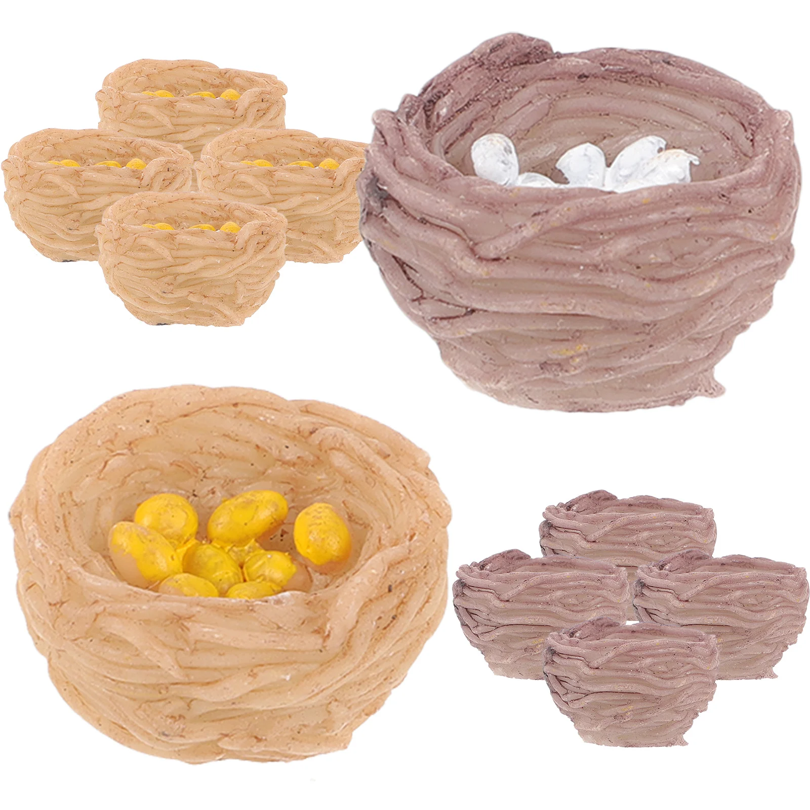 10Pcs Artificial Bird Nest Resin Craft Exquisite Detail Microlandscape Decoration Easter Supplies Nest Micro-Landscape Ornament
10Pcs Artificial Bird Nest Resin Craft Exquisite Detail Microlandscape Decoration Easter Supplies Nest Micro-Landscape Ornament