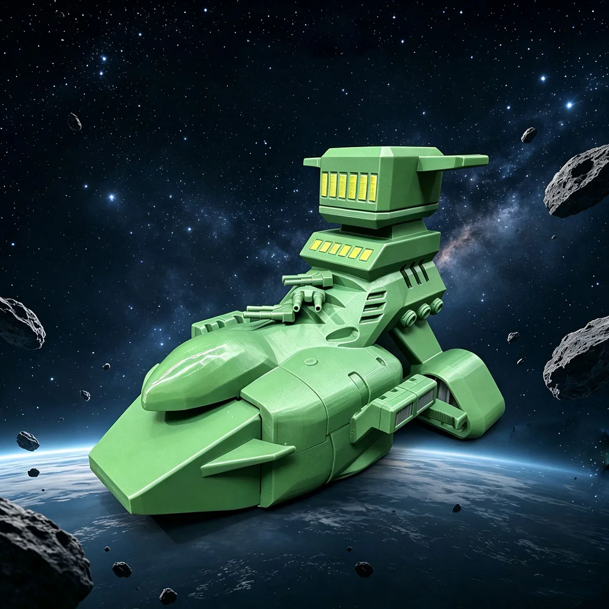 28cm Spacecraft Musai-class Cruiser Assembly Model 3D Printed Ships Static Model Kit Ship Toy Ornament
28cm Spacecraft Musai-class Cruiser Assembly Model 3D Printed Ships Static Model Kit Ship Toy Ornament