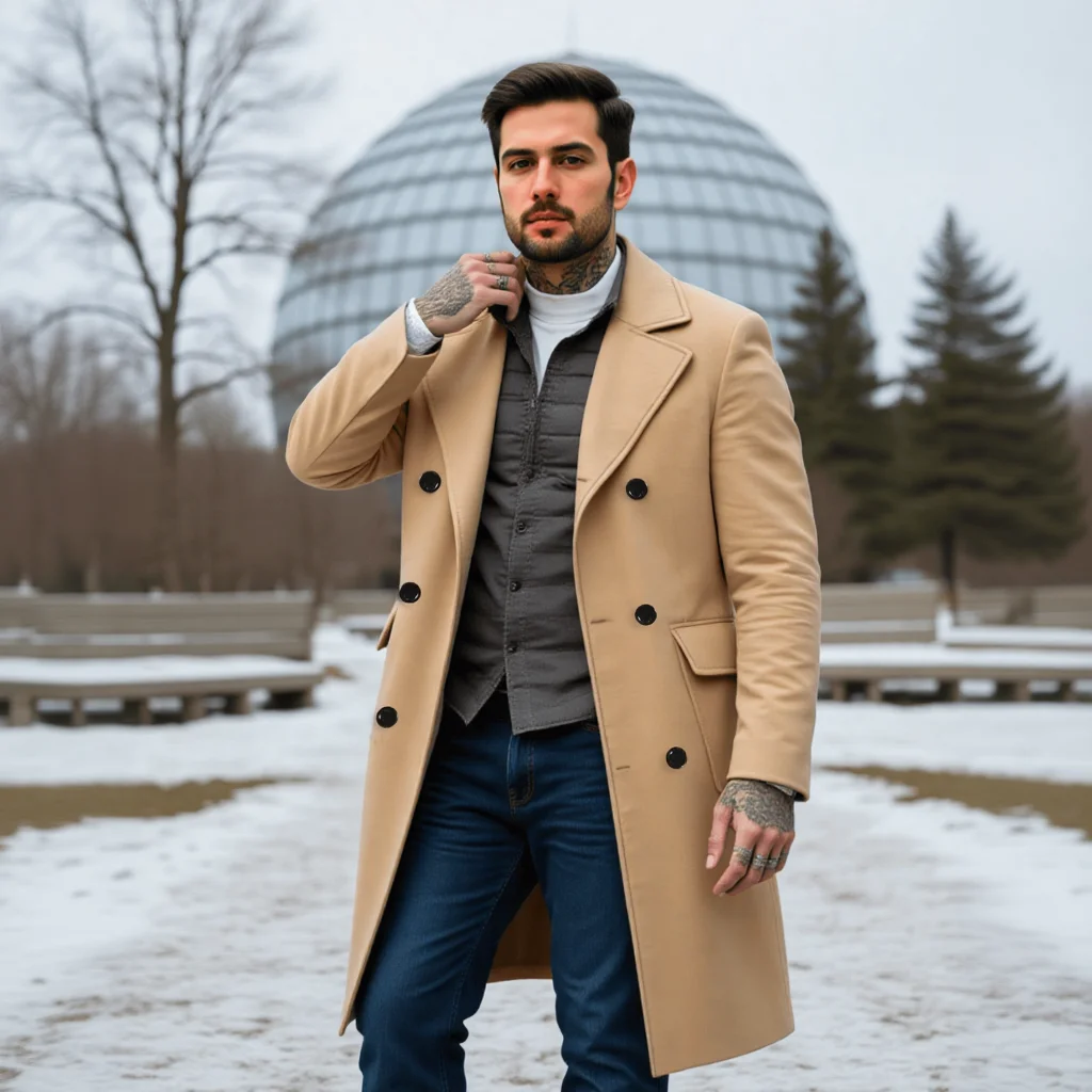 Мужское двубортное шерстяное пальто для делового стиля, утепленное, с теплой подкладкой, длинное — Осень/Зима
Мужское двубортное шерстяное пальто для делового стиля, утепленное, с теплой подкладкой, длинное — Осень/Зима