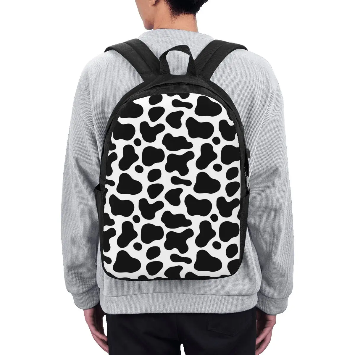 Cow Spots Animal Print Backpack Travel Notebook Bag Computer College Student School Bag Laptop Shoulder Bags for Men Women
Cow Spots Animal Print Backpack Travel Notebook Bag Computer College Student School Bag Laptop Shoulder Bags for Men Women